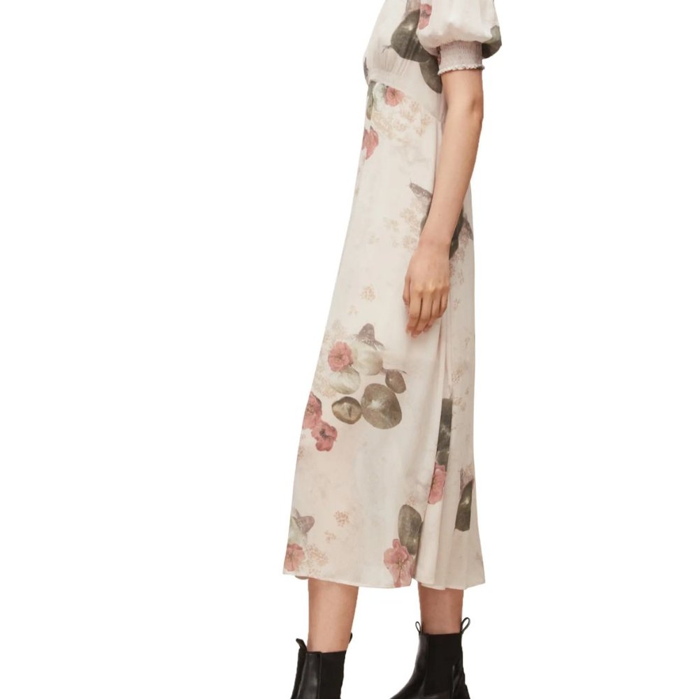 ALL SAINTS Laverna Asago Midi Dress NWOT - Picture 3 of 4